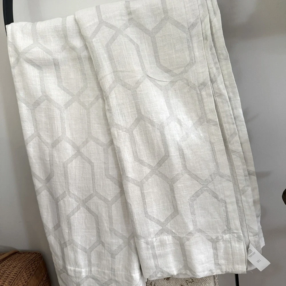 West Elm Moorish Tile Printed Blackout Curtain Panel  (2/ panels